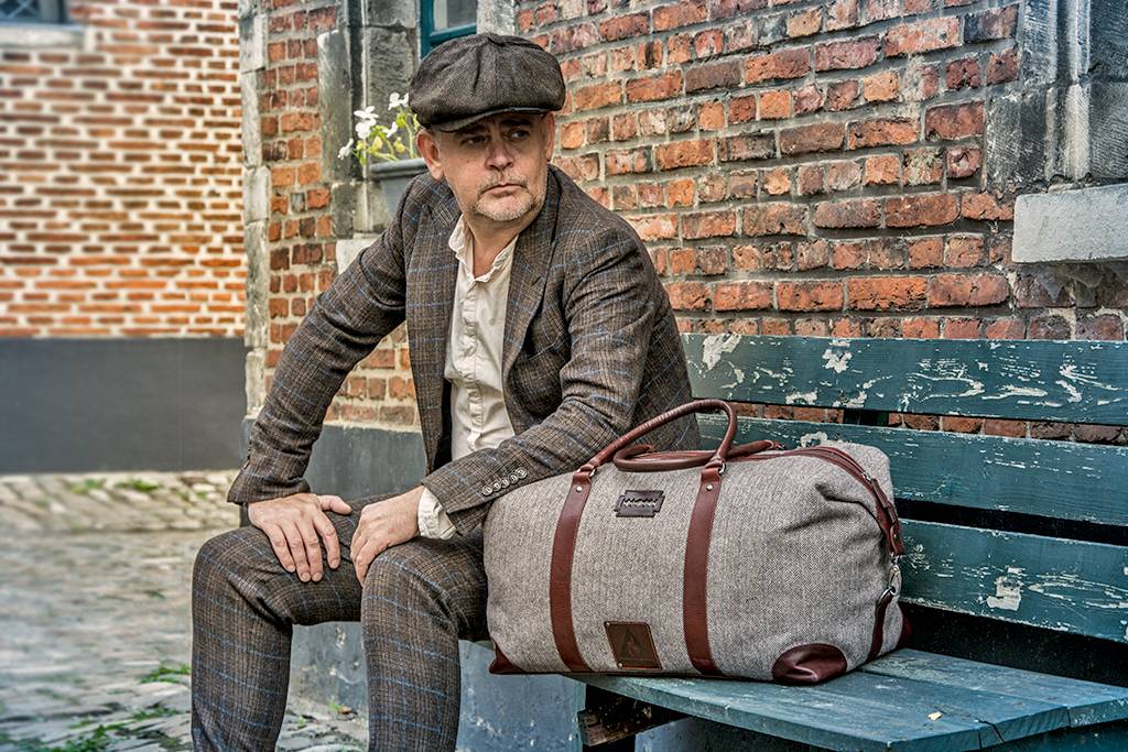 Birmingham - Tweed Plunjezak Bag Bruin | Peaky Blinders