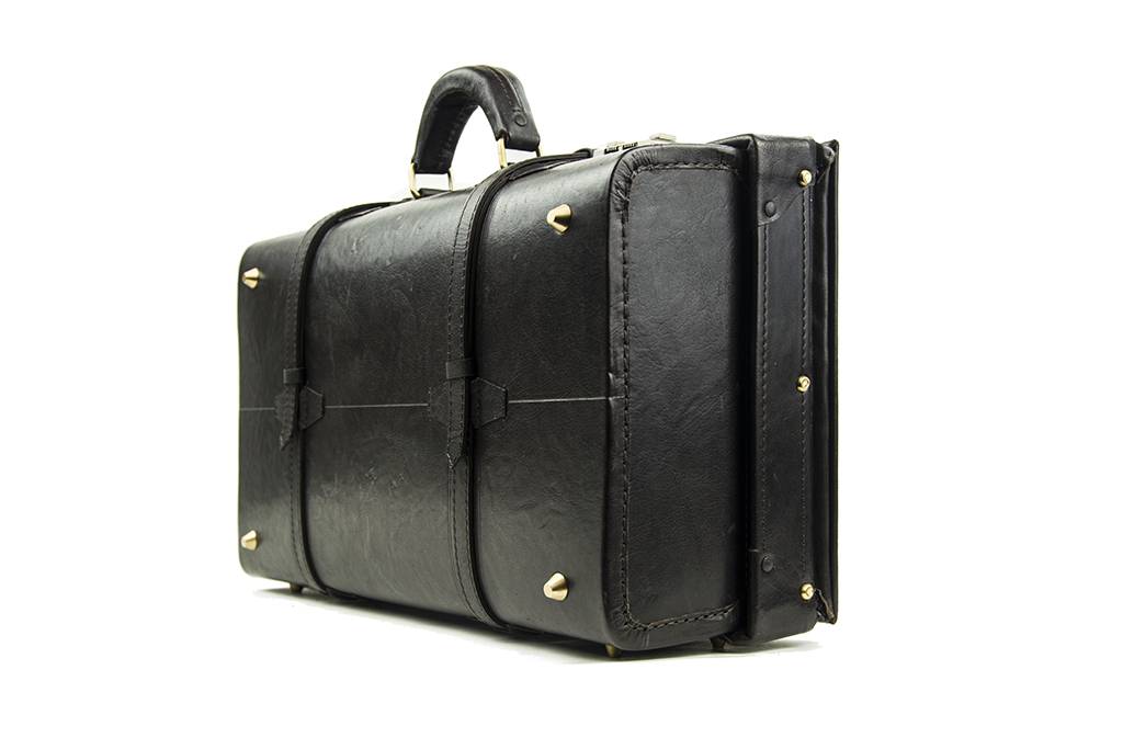 Shelby Briefcase - Italian Leather - Big dark-Brandy