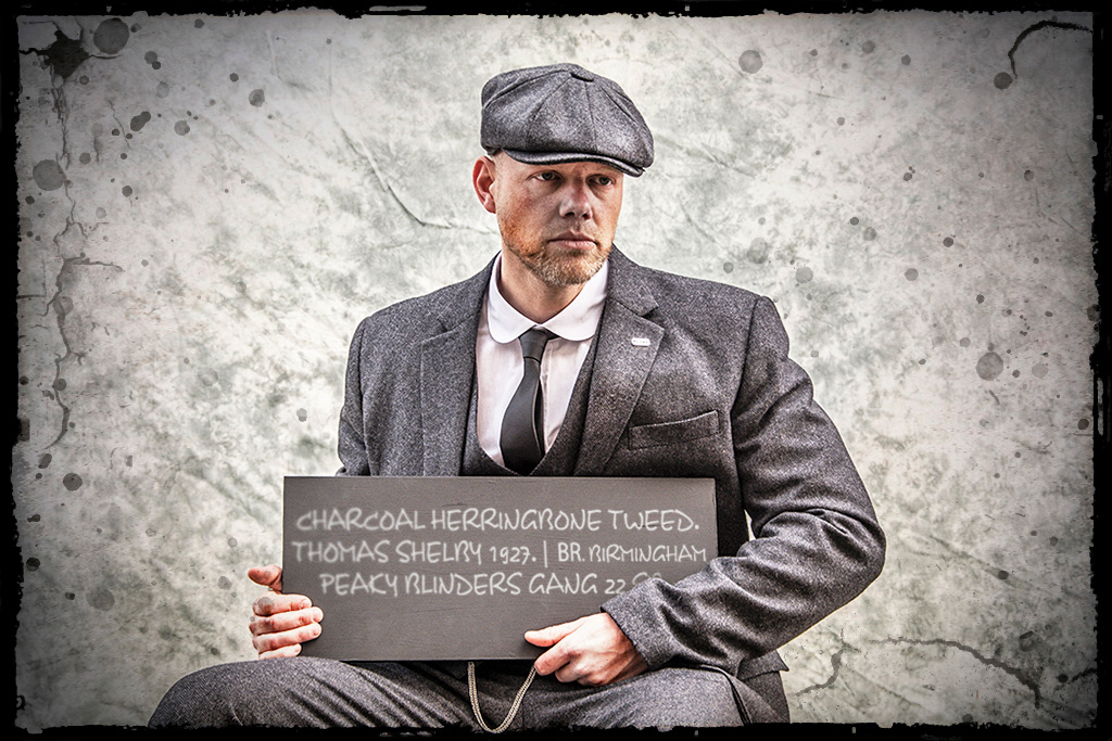 Tweed Pak Antraciet Visgraat | Peaky Blinders
