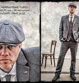 Costume sur mesure pour homme | costume 3 pièces | chevrons gris foncé | Thomas Shelby | Peaky Blinders
