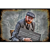 Herren-Maßanzug | 3-teiliger Anzug | grauer Twill | Arthur Shelby | peaky blinders