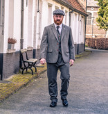 Men's tailored suit | 3-piece suit | grey twill | Arthur Shelby | peaky blinders