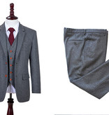 3-piece tweed suit Grey Twill