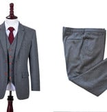 Men's tailored suit | 3-piece suit | grey twill | Arthur Shelby | peaky blinders