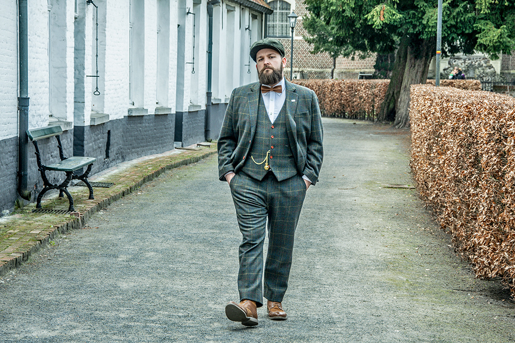 Maatpak Voor Heren | 3-delig Pak | Donkergroen Overcheck Twill | Arthur Shelby | Peaky Blinders | Peaky Blinders