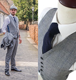 Made-to-measure suit for men | 3-piece suit | grey Prince of Wales | john shelby | peaky blinders