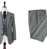 Made-to-measure suit for men | 3-piece suit | grey Prince of Wales | john shelby | peaky blinders