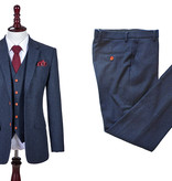 3-piece tweed suit  Classic Navy Barleycorn