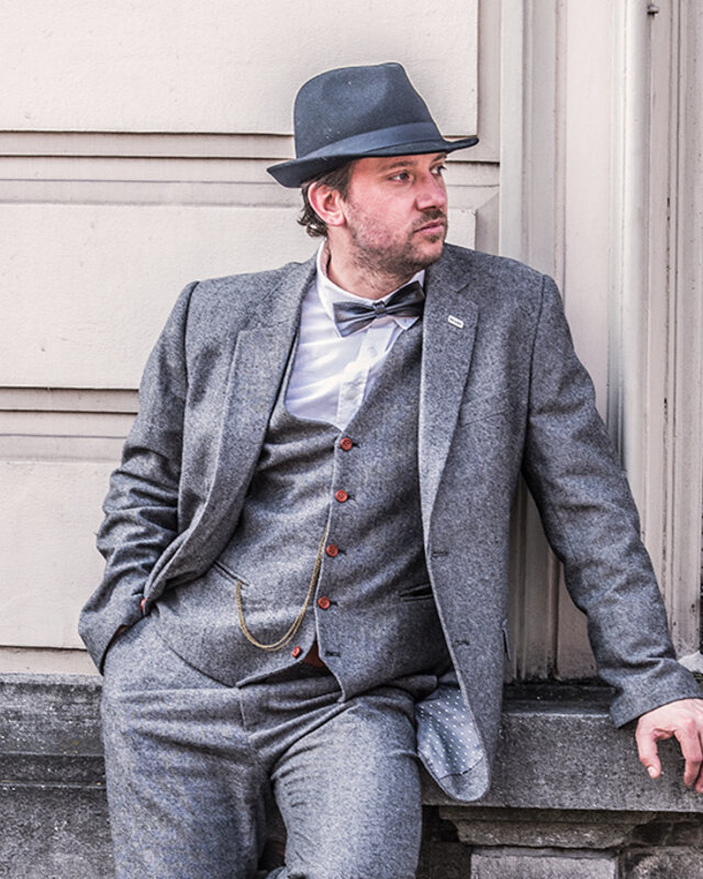 Men's tailored suit | 3-piece suit | grey Barleycorn | Finn Shelby | Peaky Blinders