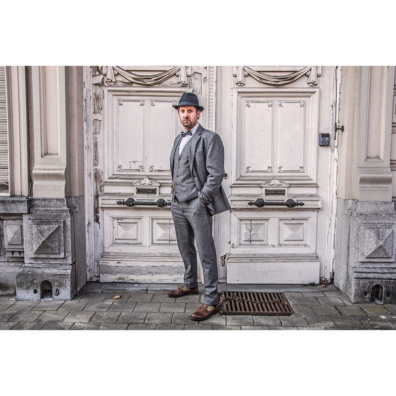 Men's tailored suit | 3-piece suit | grey Barleycorn | Finn Shelby | Peaky Blinders