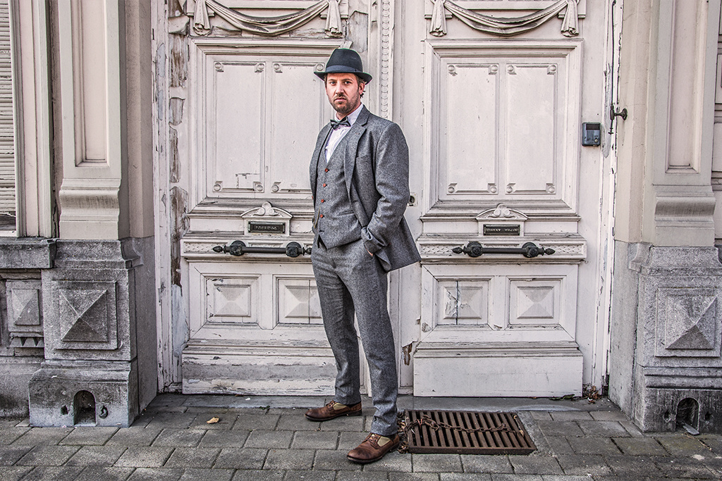 Maatpak Voor Heren | 3-delig Pak | Grijs Barleycorn | Finn Shelby | Peaky Blinders | Peaky Blinders