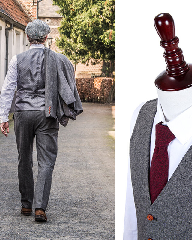 Men's tailored suit | 3-piece suit | grey Barleycorn | Finn Shelby | Peaky Blinders
