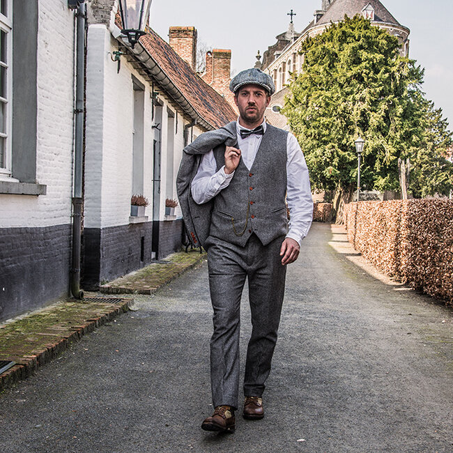Herrenmaßanzug | 3-teiliger Anzug | grau Barleycorn | Finn Shelby | Peaky Blinders