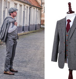 3-delig Tweed pak Klassiek Grijs Barleycorn