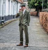Costume sur mesure pour homme | costume 3 pièces | tweed Windowpane vert olive | Michael Gray | Peaky Blinders