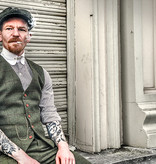 Costume sur mesure pour homme | costume 3 pièces | tweed Windowpane vert olive | Michael Gray | Peaky Blinders