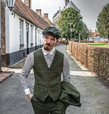 Costume sur mesure pour homme | costume 3 pièces | tweed Windowpane vert olive | Michael Gray | Peaky Blinders
