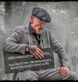 Traje sastre hombre | Traje 3 piezas | Pied-de-poule gris | Finn Shelby | Peaky Blinders