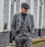 Men's tailored suit | 3-piece suit | grey Pied-de-poule | Finn Shelby | Peaky Blinders