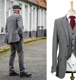 Men's tailored suit | 3-piece suit | grey Pied-de-poule | Finn Shelby | Peaky Blinders