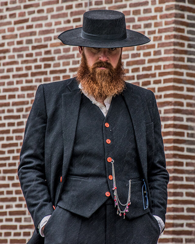 Maatpak voor heren | 3-delig pak | zwart tweed | Alfie Solomons | Peaky Blinders