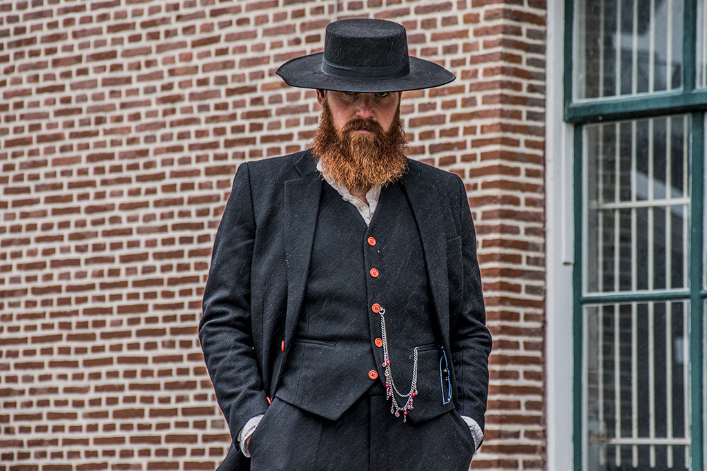 Costume sur mesure pour homme | costume 3 pièces | tweed noir | Alfie Solomons | Peaky Blinders
