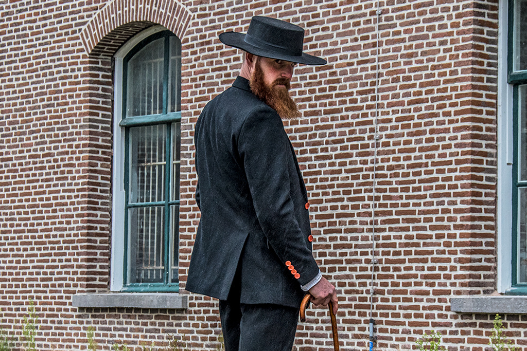 Costume sur mesure pour homme | costume 3 pièces | tweed noir | Alfie Solomons | Peaky Blinders