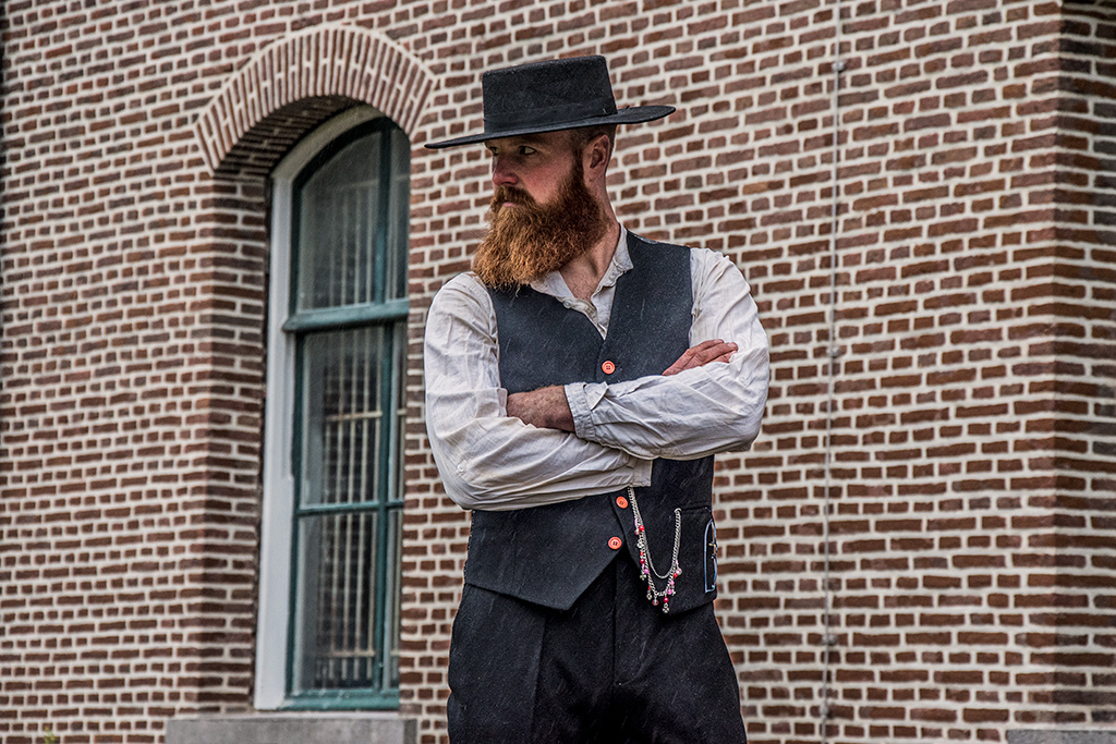 Traje sastre hombre | Traje 3 piezas | Tweed negro | Alfie Solomons | Peaky Blinders