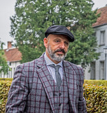 3-piece suit Grey & Red Windowpane Tweed