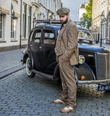 3-piece tweed suit Brown Herringbone tweed