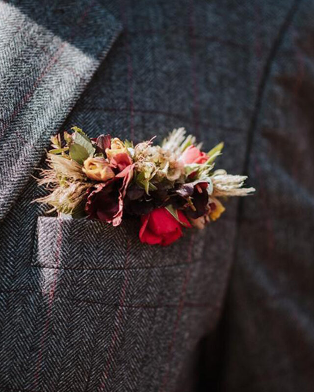 Traje sastre hombre | Traje 3 piezas | A cuadros gris/rojo | Aberama Gold | Peaky Blinders