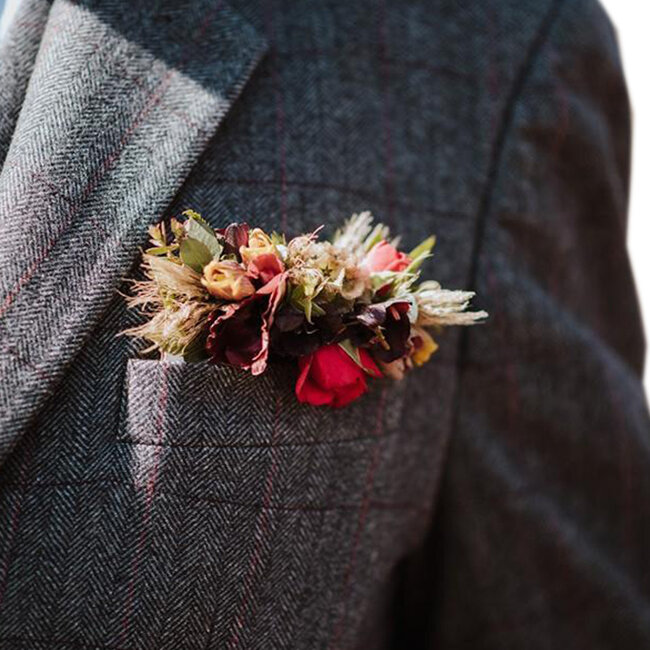 Herren Maßanzug | 3-teiliger Anzug | grau/rot kariert | Aberama Gold | Peaky Blinders