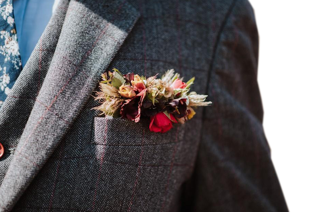 Costume sur mesure pour homme | costume 3 pièces | gris/rouge à carreaux | Aberama Gold | Peaky Blinders