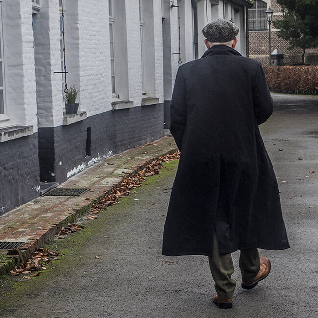Langer Wollmantel | Schwarz | Herren | 1920er Jahre Stil | Peaky Blinders