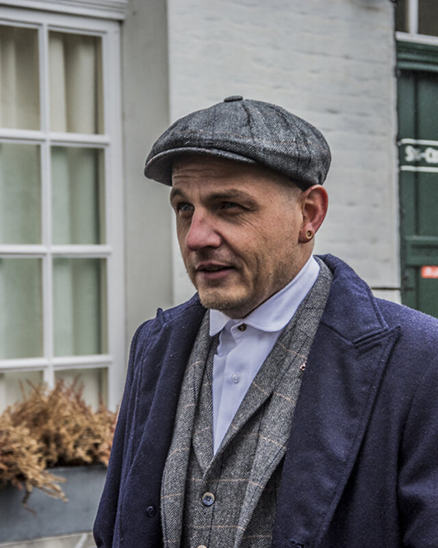 Abrigo largo de lana | Azul marino | Hombre | Estilo años 20 | Peaky Blinders
