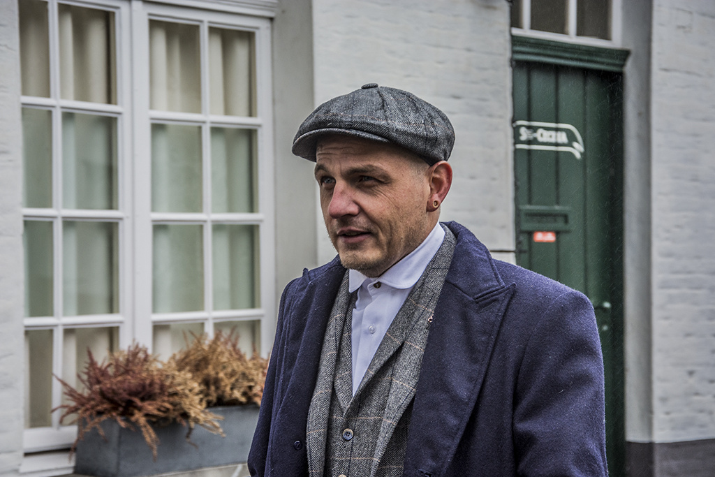 Abrigo largo de lana | Azul marino | Hombre | Estilo años 20 | Peaky Blinders