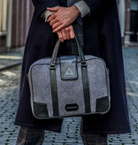 Thomas - Tweed Laptop Bag Blue