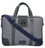 Thomas - Tweed Laptop Bag Blue