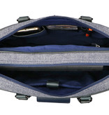 Thomas - Tweed Laptop Bag Blue