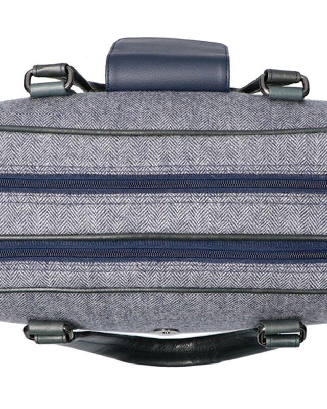 Thomas - Sac pour ordinateur portable en tweed Bleu