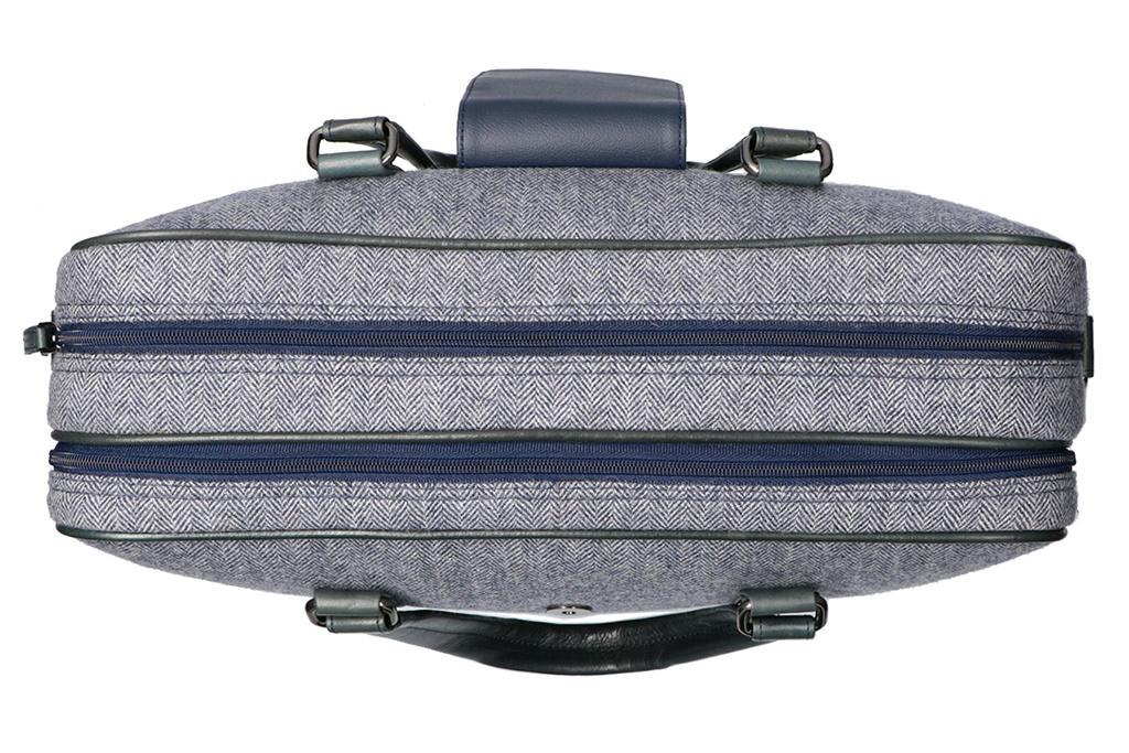 Thomas - Tweed Laptop Bag Blauw