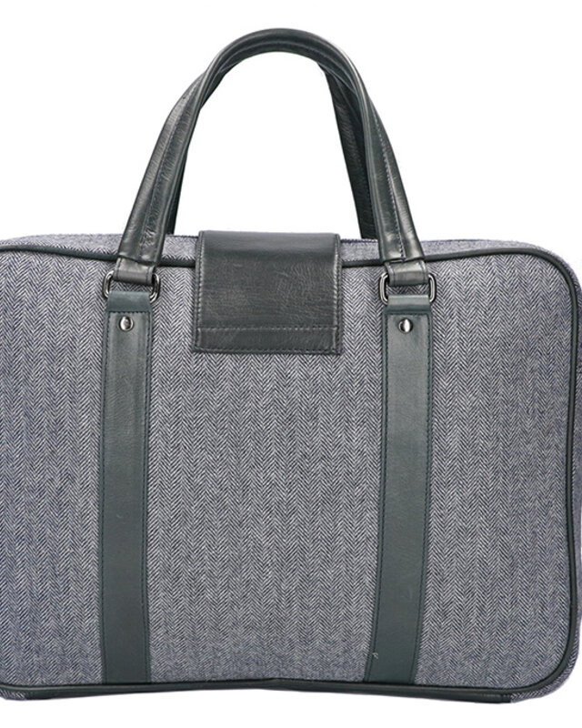 Thomas - Sac pour ordinateur portable en tweed Bleu