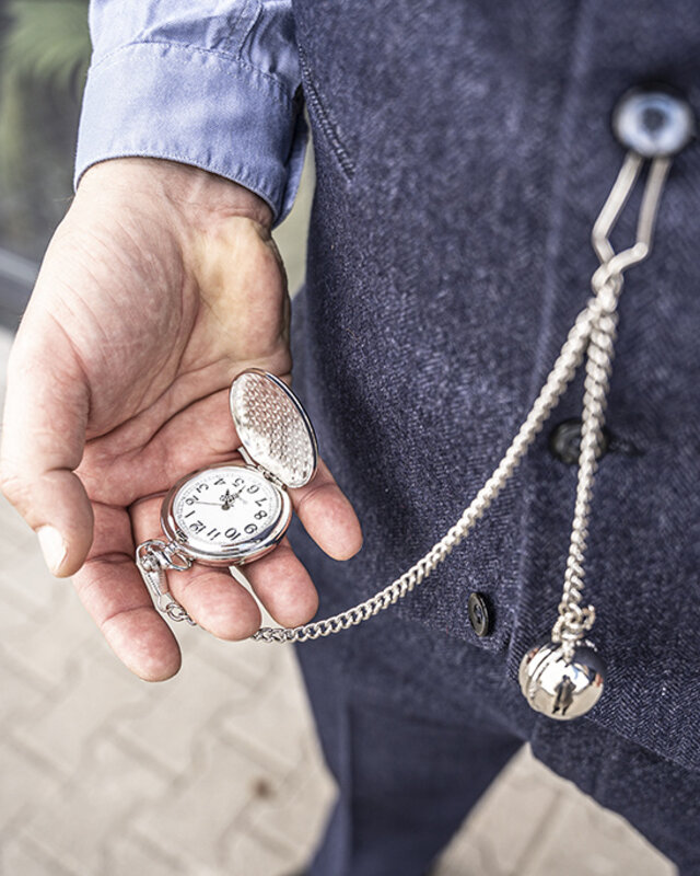 Taschenuhr silber