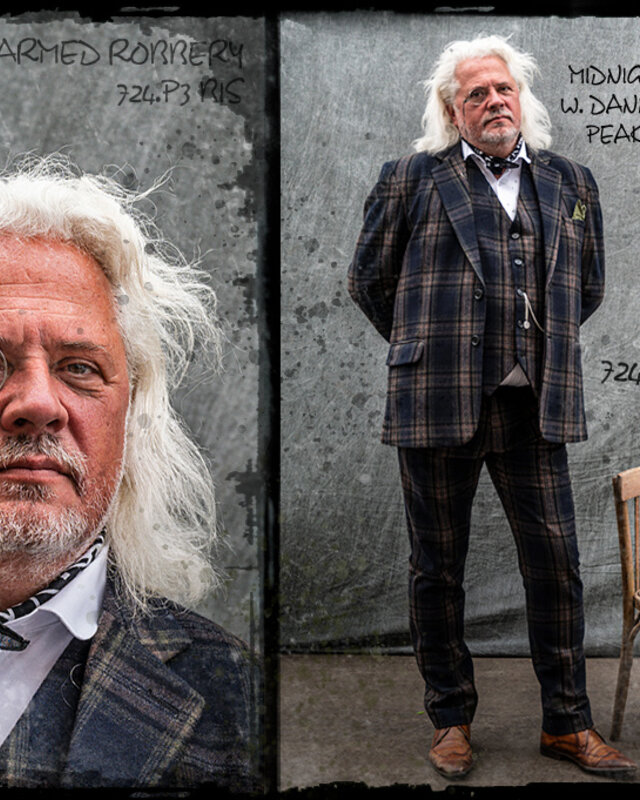 Maatpak voor heren | 3-delig pak | middernacht blauw plaid | Danny Whizz-Bang | Peaky Blinders