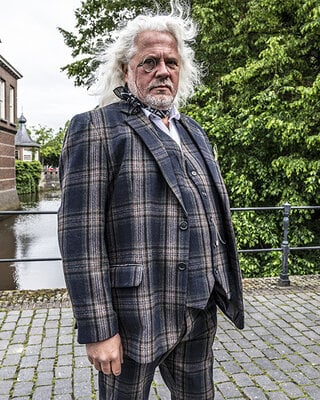 Tweed Pak middernachtblauw Windowpane