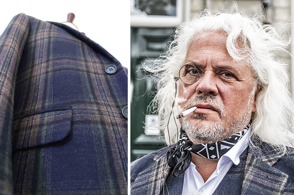 Costume sur mesure pour homme | costume 3 pièces | bleu nuit à carreaux | Danny Whizz-Bang | Peaky Blinders
