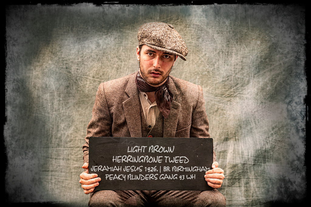 Maatpak Voor Heren | 3-delig Pak | Bruin Visgraat | Jeremiah Jezus | Peaky Blinders | Peaky Blinders