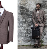 3-piece suit Brown Herringbone tweed