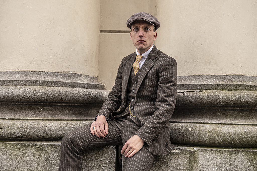 Traje sastre hombre | Traje 3 piezas | Tweed rayas marrones | Luca Changretta | Peaky Blinders