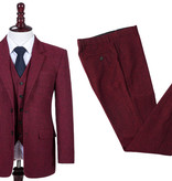 3-piece Scudboat suit Classic red estate Tweed